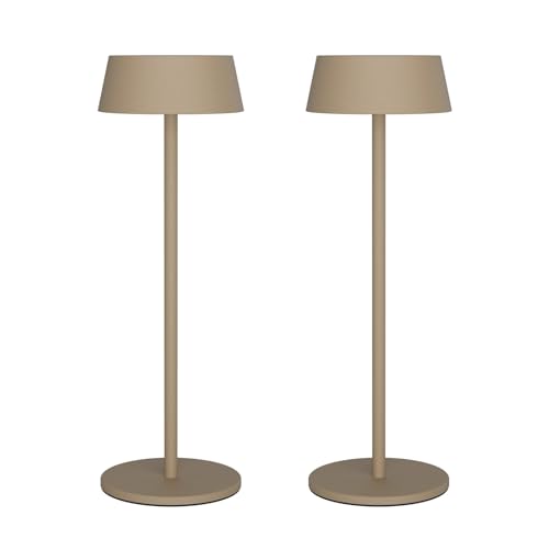 K Bright 2 St Ck Led Akku Tischleuchte