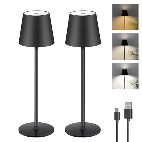 2 St Ck Dimmbare Led Akku Tischlampe Touch