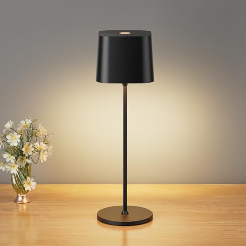 Brightower Tischlampe Kabellose Wiederaufladbar 3 Farben 3000 6000k