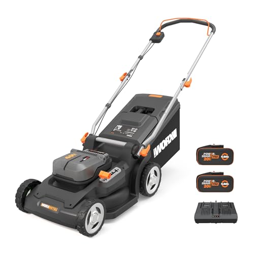Worx Wg745e Akku Rasenm Her 40v 41cm Schnittbreite