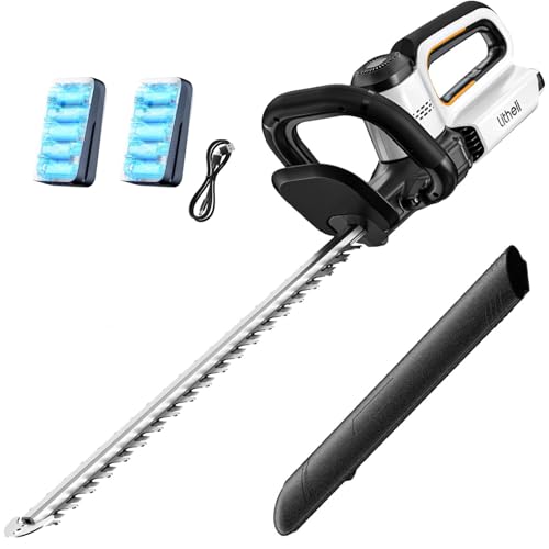 Litheli Heckenschere Akku Mit Zwei Akkus 2x10000mah Akkus