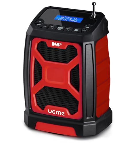 Baustellenradio Mit Akku Aufladbar 6000mah Tragbares Dab Fm