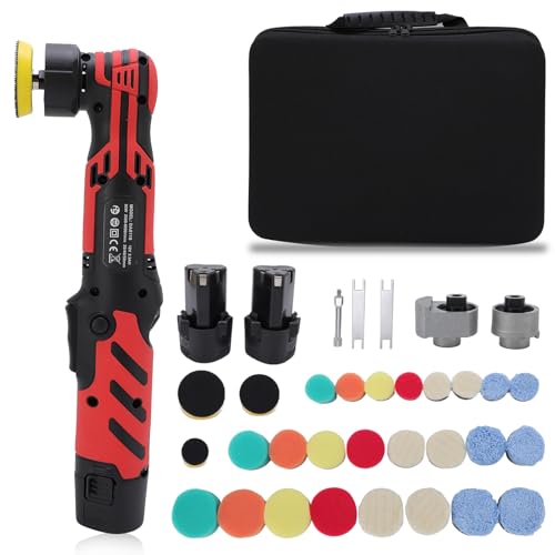 Wodhmiey 12v Mini Poliermaschine Akku Polierer Set 6