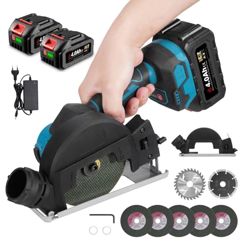 Onevan Elektrischer 4 Zoll Winkelschleifer Mit B Rstenlosem