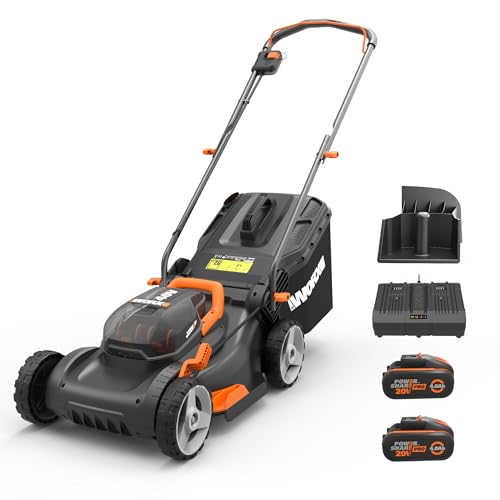 Worx Wg743e Akku Rasenm Her 40v Profi Rasenm