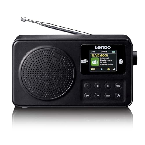 Lenco Pdr 033bk Dab Radio Tragbar Bluetooth 5