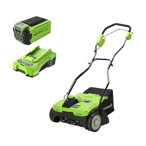 Greenworks 40v Vertikutierer Akku Rasenl Fter 3600 U