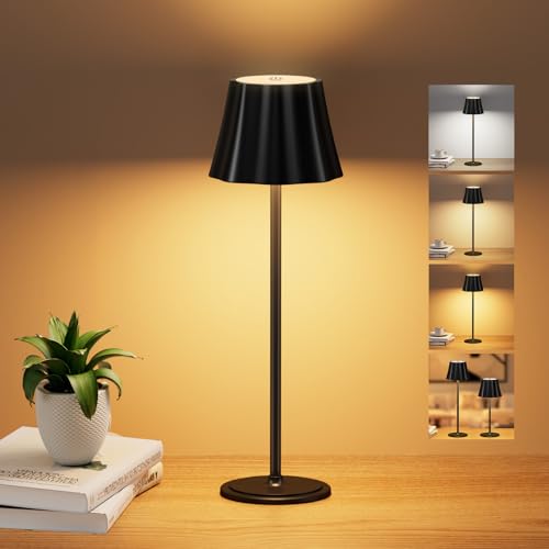 Suright Tischlampe Kabellos 5000mah Akku Tischleuchte Mit 3