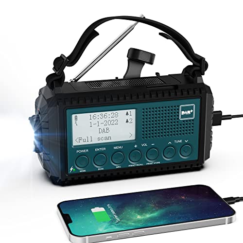 Kurbelradio Dab Dab Ukw Baustellenradio Radio Batteriebetrieben Tragbare