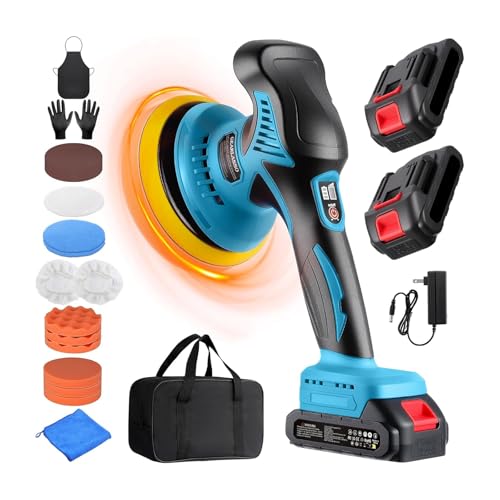 Poliermaschine Auto Akku 8 Variable Geschwindigkeit 2800 6000