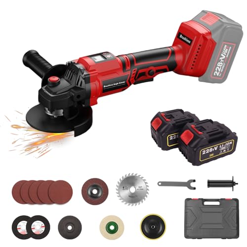 Iriisy Akku Winkelschleifer 115mm 21v Professional Mit Digitalanzeige