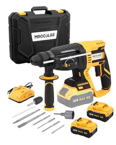 Maxcular Akku Bohrhammer 21v 2 0j Schlagkraft 4in1