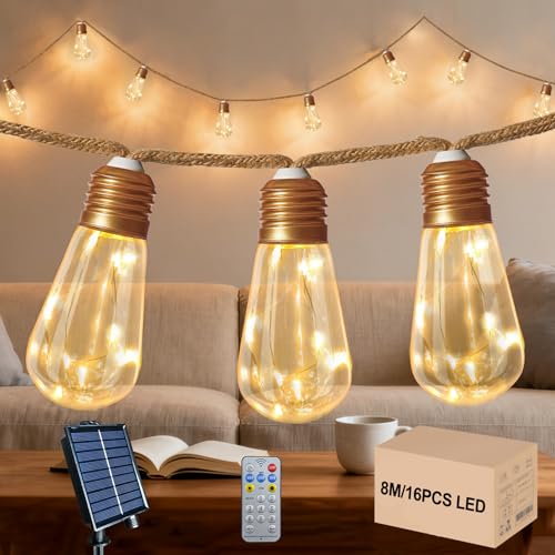 Globelit Solar Lichterkette Outdoor 8m Lichterketten Mit 16