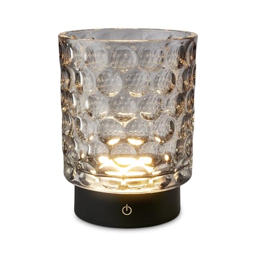 Briloner Led Tischlampe Kabellos Ip44 Mit Glaskorpus Touchdimmbar