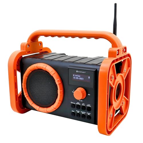 Soundmaster Dab80or Baustellenradio Gartenradio Mit Dab Ukw Bluetooth