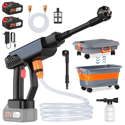 Akku Hochdruckreiniger 30 Bar Tragbarer Hochdruckreiniger Mit 2