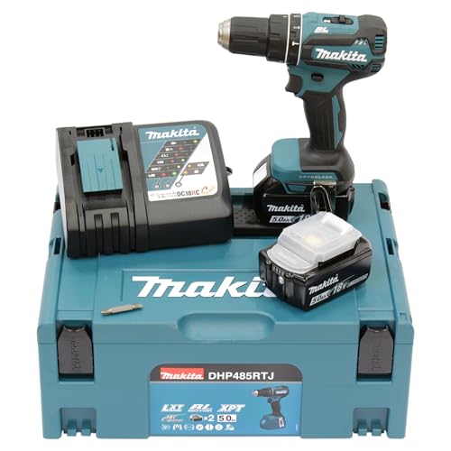 Makita Dhp485rtj Akku Schlagbohrschrauber 18 V 5 0