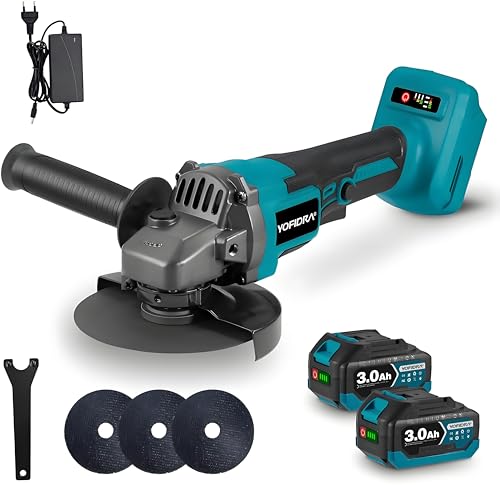 Yofidra 125mm Akku Winkelschleifer 3 Gang B Rstenloser