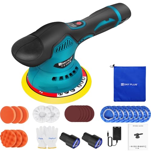 Akku Poliermaschine Set Exzenter Poliermaschine 125mm Auto Poliermaschine