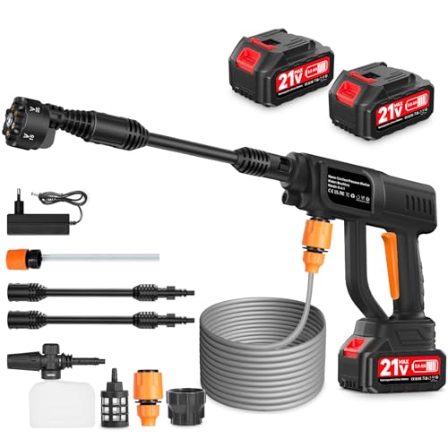 Akku Hochdruckreiniger 120bar Tragbarer Kabelloser Druckreiniger Mobiler Hochdruckreiniger