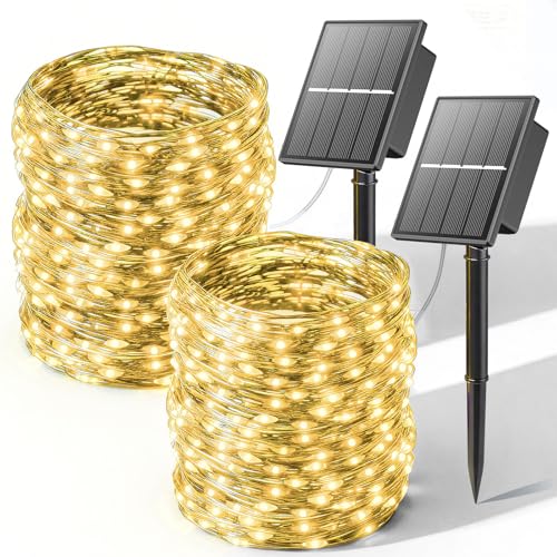 Solarbaby Solar Lichterkette Aussen 2x20m 200 Led Solarlichterkette