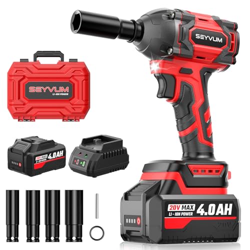 Seyvum Akku Schlagschrauber Mit 4 0ah Akkus Schlagschrauber