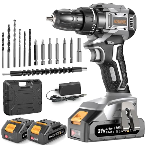 Akzwoxro Akkuschrauber B Rstenlos 21v Akku Bohrschrauber Mit