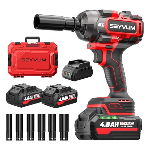 Seyvum Akku Schlagschrauber Mit 2 4 0ah Akkus