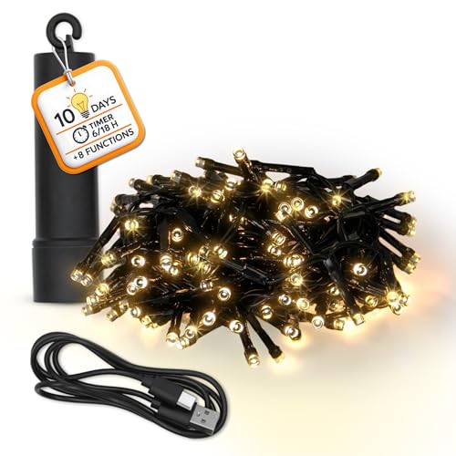 Spetebo Akku Lichterkette Usb Aufladbar Bis 10 Tage