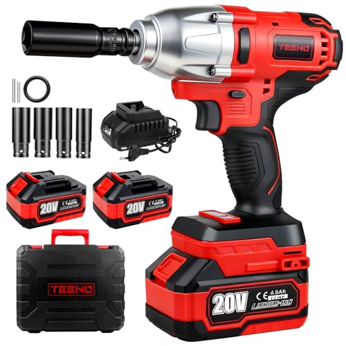 Teeno Akku Schlagschrauber 600nm Mit 2x 4 0ah