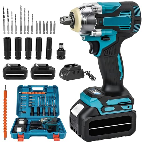 Oamger Akku Schlagschrauber Mit Zwei Akkus 21 V