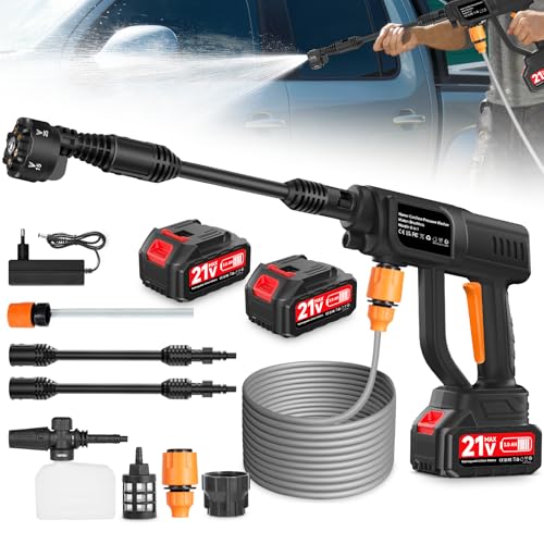 Wowspeed Akku Hochdruckreiniger 120bar Mobiler Hochdruckreiniger Mit 2