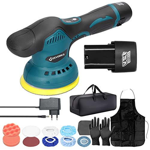 Geevorks Akku Poliermaschine Exzenter Auto Poliermaschine 2800 5500