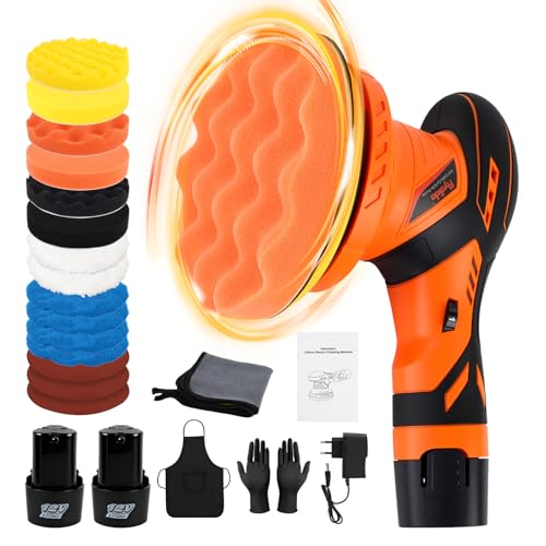 Flydida Poliermaschine Auto Akku 6 Zoll Exzenter Poliermaschine