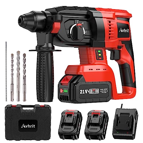 Avhrit 2025 Aktualisierter Akku Bohrhammer Mit 2 Pack