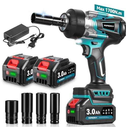 Yofidra 1700nm Akku Schlagschrauber 1 2 B Rstenloser